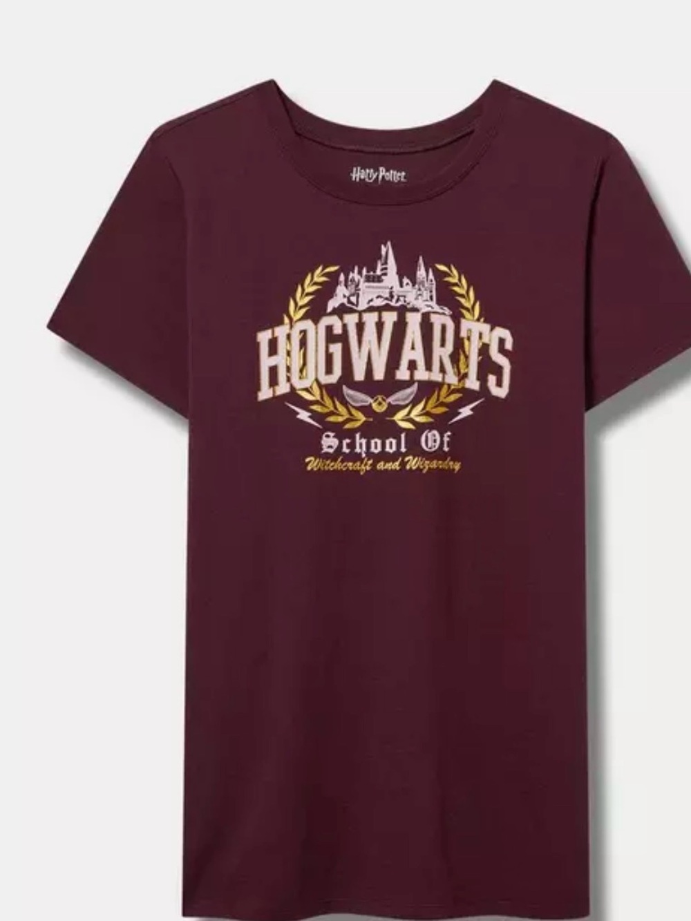 Torrid Hogwarts Graphic Tee - Burgundy 2X NWT